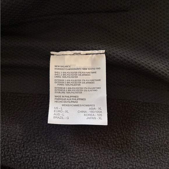 New Balance Black Lightweight Athletic Jacket - Picture 3 of 9